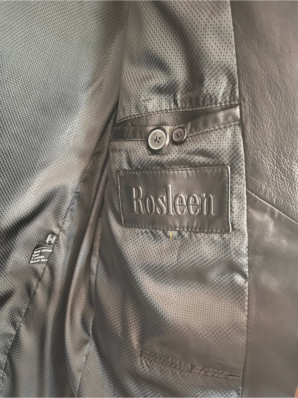 Rosleen Genuine Leather Black Blazer Jacket